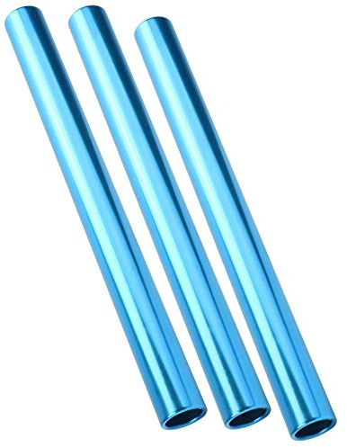 Depisuta Leichte, Verzinkte Staffelstäbe aus für Leichtathletik-Sprint-Wettbewerbe, 3-teilig, für Alle Altersgruppen (Blue)