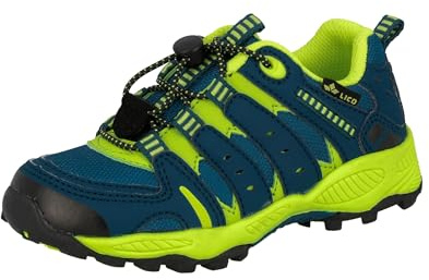 Lico Unisex Fremont Trekking-& Wanderhalbschuhe, Petrol/ Lemon, 39 EU