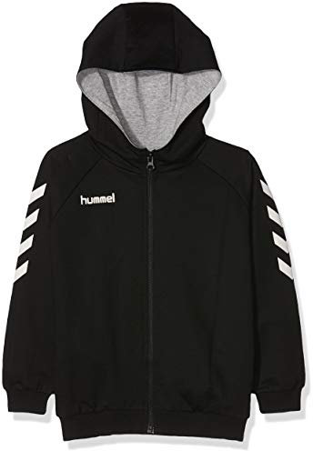 Hummel Unisex Kinder Hmlgo Kids Cotton Zip Hoodie Kapuzenjacke, Schwarz, 152