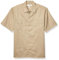 Amazon Essentials Men's Short-Sleeve Stain and Wrinkle-Resistant Work Shirt, Khaki Brown, XL