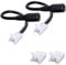 JAUHOFOGEI DC Connettore 2 Pin tra Striscia LED e Adattatore Alimentazione LED Dimmer Controller DC Interruttore per Luci di Striscia LED 2835 12V 24V da 10mm di Larghezza, Max Amp 5A, 5521, 2 Pezzi