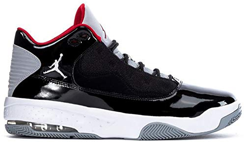 Nike Jordan Max Aura 2 Basketballschuhe für Herren, Weiß/Rot, 44 EU