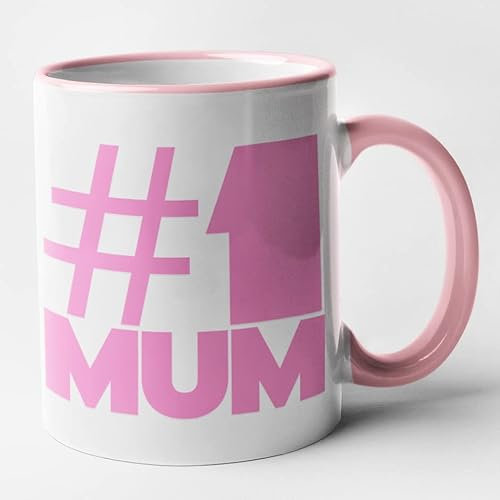 Number 1 Mum Mug - #1 Mum Mug (Pink)