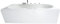 Basera® Classic Indoor Whirlpool Badewanne Palma mit 20 Massagedüsen, Wasserfall, LED-Ambiente, Touchpanel, Bluetooth und Radio