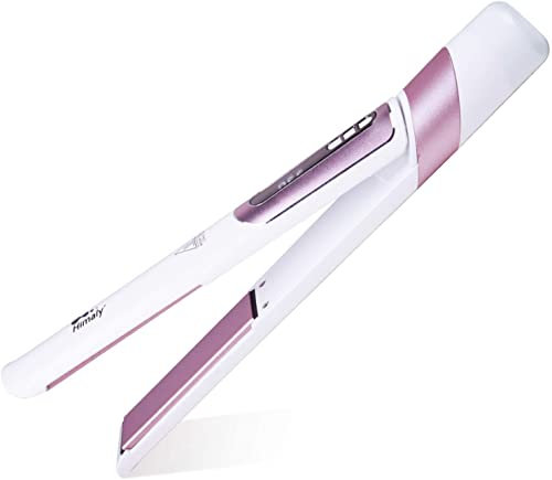 Hair Straighteners 2 in 1 Hair Straightens & Curls for All Hair Style Heat up Quickly 130-230℃ Adjustable Temperature Travel Salon Home Professional Slim Lightweight LCD Display
