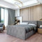 Boxspringbett Doppelbett Clermont - Bett mit Bonellmatratze, mit Bettkasten für Bettwäsche und Topper. Gepolstertes Kopfteil und Fussteil mit Einer eleganten Steppung verziert (Cloud 82, 140x200)