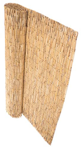 DESIGN DELIGHTS SCHILFROHRMATTE Aroa | Schilfrohr, 6,00x1,60 m | Sichtschutz, Windschutzmatte, Balkon Sichtschutzmatte, Blickschutzmatte, Schilfmatte