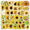 Sonnenblume Aufkleber für Laptop (50 PCS),Geschenk für Kinder Jugendliche Erwachsene Jungen,Sunflower Stickers Wasserdicht Vinyl Aufkleber für Scrapbook,Skateboard,Auto,Gepäck
