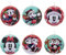 Hallmark Disney Mickey Mouse und Disney Minnie Maus Blechkugel Weihnachtsschmuck Set von 12