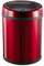 Poubelles d'intérieur Smart Home Poubelle Chambre d'hôtel Bureau Poubelle à Induction Automatique en Acier Inoxydable (Rouge 6L)