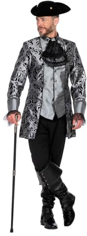 WILBERS & WILBERS - Barock Kostüm Herren | 2-teiliges Set mit Hose und Jacke, Elegante Marquis Verkleidung für Karneval, Mottoparty