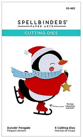 Spellbinders S3-482 Dancin' Penguin geätzte Stanzformen