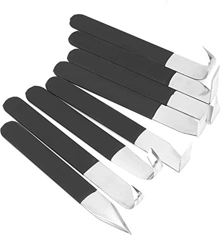 Pottery Trimming Tools, Töpferwerkzeug Modellierwerkzeug, 8 stücke Ton Sculpting Werkzeug Set Metall Kopf Skulptur Werkzeuge Shapers Zubehör