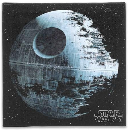 Disney Star Wars Death Star Gallery Leinwand-Wanddekoration – detaillierte Todesstern-Wandkunst für Männerhöhle oder Filmzimmer