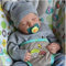 kgniess me 18 Zoll Reborn Babys Jungen lebensechte babypuppen Toddler Reborn Puppe Sieht aus wie EIN echtes Baby schlafend Puppen