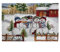 2er Set Tischset Mitteldecke Tischläufer Gobelin Winter Weihnachten Verschiedene Motive Baumwollmischung (Schneemänner)