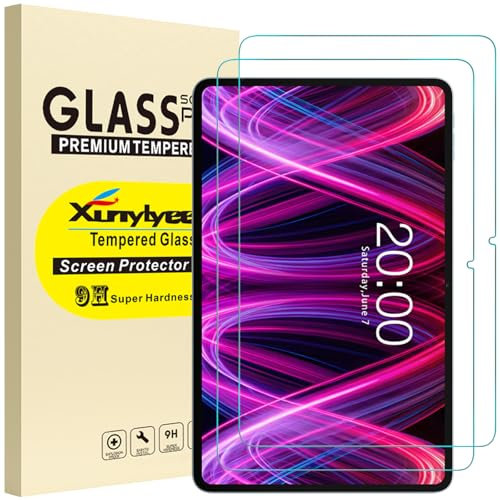 XunyLyee für TECLAST T60 Plus/TECLAST T60Plus 2024 (12 Zoll), Panzerglas Schutz Glas, 9H Härte Schutzfolie, HD Klar, 2 Stück