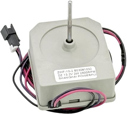 ZWF-10-2 B03081032 Replacement DC Motor Fan,DC13.2V 2W Evaporator Fan Motor Blower Motor Compatible with MeiLing&Ronshen Double Door Refrigerator 2 Year Warranty