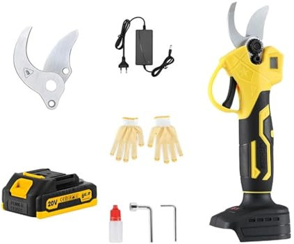 DDNGEJ Potatore per Rami di Albero 20V Potatore Elettrico a Batteria Cesoia da potatura Efficiente per Alberi da frutto Bonsai Potatura per Rami Utensile paesaggistico con Batteria Sh