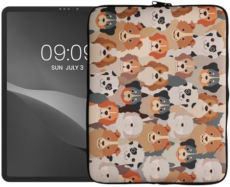 kwmobile Funda de Neopreno con Cremallera para Tablet - Estuche Protector Universal 13 Tablet Resistente al Agua