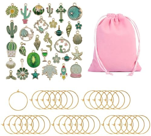 31Pcs Wine Glass Pendant, 1Pc Storage Bag, Wine Glass Marking Set, Glass Identification Markers, Beverage Marking Accessories, Party Wine Glass Decorations