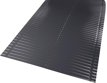 Decket Kehlblech für Dach, Dachblech aus Aluminium, UV-beständig & Witterungsresistent, Flexibles Alublech zur Abdichtung der Dachkehle, 2 m Langes Blechtafel, Schwarzgrau