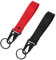 2 Pièces Porte-Clés Moto, Noir et Rouge Porte-Clés en Tissu Élégant Porte Clé Moto Tag Lanière Clé Voiture Anti-Perte Porte-Clés pour Hommes Femmes Voitures Motos Vélos