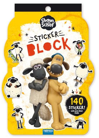 Trötsch Shaun das Schaf Stickerblock: Kinder Sticker Stickerblock Geschenk Geschenkidee Shaun das Schaf