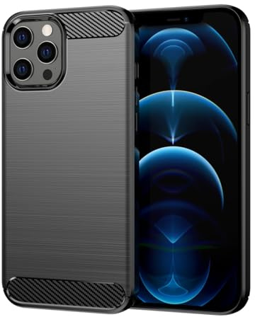 Vavies Case for iPhone 12 Pro Max Case Slim Soft TPU Case Shock-Absorption Protective Shockproof Phone Cover for iPhone 12 Pro Max Black