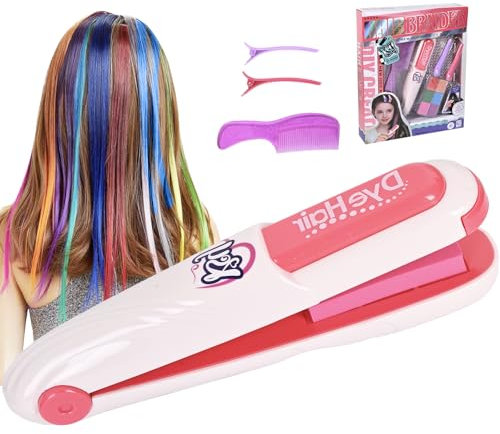 Adventskalender Füllung Kinder, SYAKZK Spielzeug Haarfärbestift, Kinder, Geschenk Mädchen 4 5 6 7 8 9 Jahre, Mädchen Geschenke 7 Jahre, Bastelset Basteln