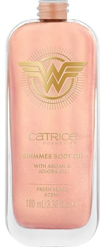 Catrice Wonder Woman Shimmer Body Oil, Nr. 020, Nude, feuchtigkeitsspendend, mit Ölen, strahlend frisch, schimmernd, vegan, ohne Mikroplastikpartikel, glutenfrei, ohne Parabene, 1er Pack (100ml)