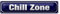 Blechschild Chill Zone | Entspannungsbereich | Dekoration für Zuhause | 10 x 46cm