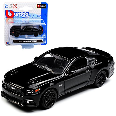 Generisch Ford Mustang VI Coupe Schwarz Ab 2014 1/64 Burago Modell Auto