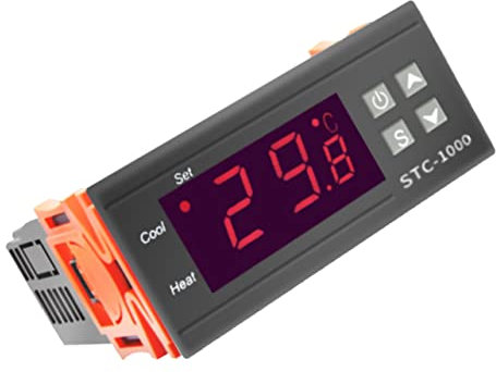 HANABASS Termostato per Controller Temperatura per per Incubazione e Controllo Ambientale e Domestici
