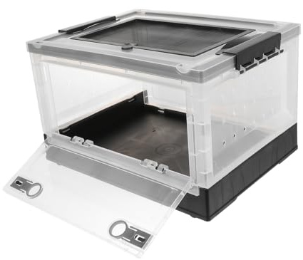 FIXOSHEE Klappbarer Hamsterkäfig mit Wärmeschutz Geruchsneutrales Kunststoff Terrarium für Chinchillas und Igel Kleintier Zuchtbox für Ruhigen Rückzugsort und Spielspaß Haustierkäfig