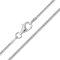 The Chain Company - Sterling Silver 16 Inch 1.5mm Thick Italian Curb Chain Necklace (16)