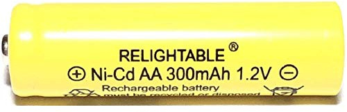 GSi RELIGHTABLE Solar Light AA Ni-CD 300 mAh Rechargable Batteries K (Pack of 20)