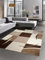 CARPETIA Designer Teppich Wohnzimmerteppich braun beige Creme Mocca Größe 60x110 cm