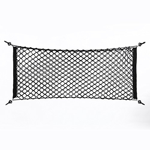 Nikou Filet à Bagages pour Coffre de Voiture Sac de Rangement ArrièRe de Poche, Filet de Rangement IdéAl pour Le Stockage du Fret ArrièRe dans Les Voitures Fourgonnettes Camions et SUV