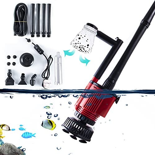 AUPERTO Aquarium Gravel Cleaner - Upgraded Automatic Fish Tank Water Changer with 4 Extra Long Tube(2.07m) / Water Changer/Sand Cleaner/Water Flow/Water Shower for Fish Tank