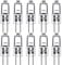 G4 Halogen Light Bulbs 10W 12V Clear Capsule 2 Pin Lamp Bulb Halogen Pin Base Warm White Dimmable 10 Pack