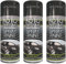 HitlineUK 3 X BLACK Spray Paint, 400ml Matt Black Spray Paint, Multipurpose Exterior Black Spray Paint Matt, Interior Metal Spray Paint
