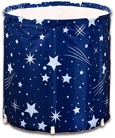 Baignoire Pliable, Baignoire de Spa Portable, Baignoire de Seau, Baignoire Bain Baril PVC 3 Couches, Baignoire Piscine, Seau De Salle De Bains pour Adulte et Bébé… (A)