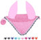 netproshop Knallige Fliegenohren, Fliegenhaube für Schutz vor Fliegen Shetty bis XL Full, Groesse:Pony, Farbe:Rosa