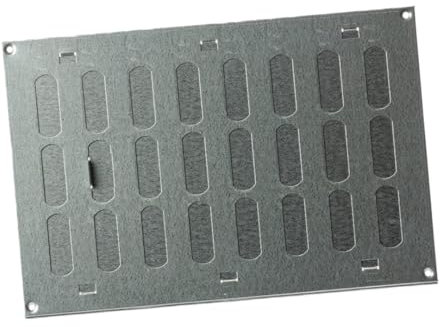300x200mm Schiebegitter aus Stahlblech - Verzinkt Lüftungsgitter Abluftgitter, aus EUROPLAST