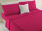SalGiu Completo Set Lenzuola 100% Cotone Tinta Unita (1 Piazza e Mezza, Fucsia)