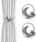 Dalababa 2 Stück Magnetische Vorhang Raffhalter Vorhang Halter mit Magnet Metall Gardinenhalter für Zuhause Wohnzimmer Büro Fenster Dekorative Tiebacks Clips