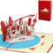 LINPOPUP®, LIN17779, Pop Up 3D Karte Köln Geburtstagskarte Grußkarte Klappkarte Postkarte Reisegutschein Kölner Dom Kölner Skyline Städtetrip Köln Souvenir, N218