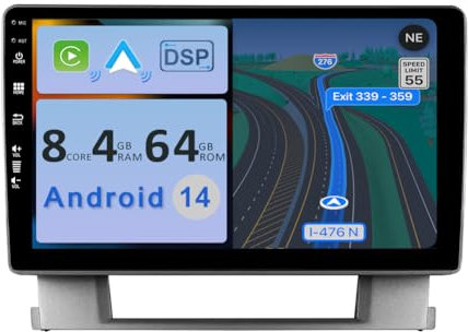 YUNTX [4GB+64GB] Android 14 Autoradio für Opel Astra J 2009-2017 Buick Excelle 2 2009-2015-2 Din-[Integriertes Wireless CarPlay/Android Auto/DSP/GPS]-9”IPS 2.5D -Kamera+MIC-DAB/Lenkradsteuerung