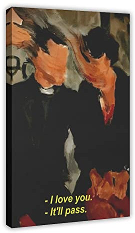 ETOMEY Black Humor Comedy Fleabag Art Poster 10 Leinwand Poster Wandkunst Dekor Druck Bild Gemälde für Wohnzimmer Schlafzimmer Dekoration Rahmenstil 60 x 90 cm